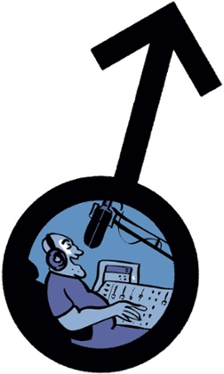 Illustration of radio DJ