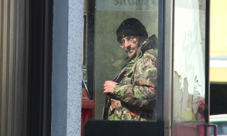 Dr Ricky Allen on the run in Hunted.