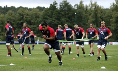 England rugby team training