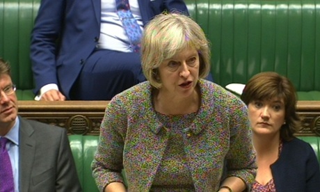 Theresa May in the House of Commons