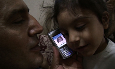 Amer and Bob in A Syrian Love Story, Sean McAllister's new documentary.