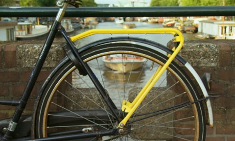 A Yellow Backie bike rack