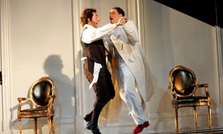Kyle Ketelsen as Henrik and Michael Schade as Leander in the Royal Opera House's 2005 production of Maskarade.