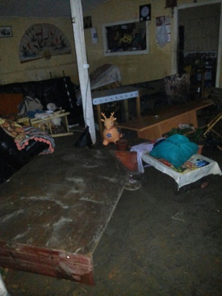 The home of Jocelyn Tordecilla Jorquera, whose home and family were caught up in the Chilean earthquake.