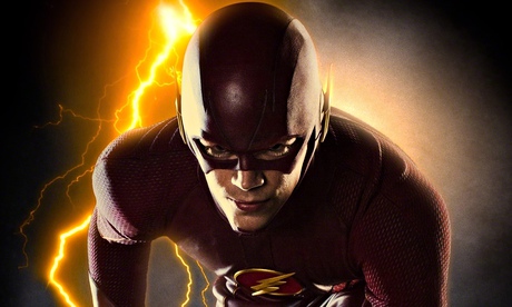 Running rings round the baddies … Grant Gustin as The Flash. Photograph: Sportsphoto Ltd/Allstar