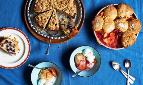 peach cobbler blueberry buckle