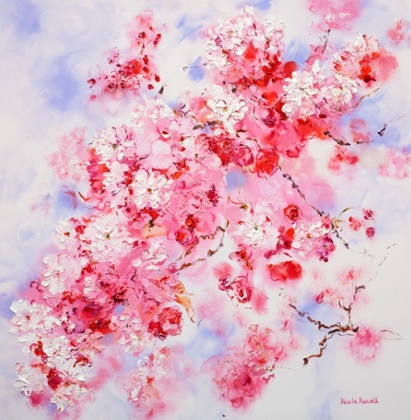 Flower painting by Nicola Russell
