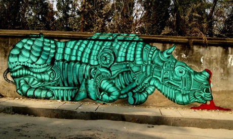 Street art in Guwahati