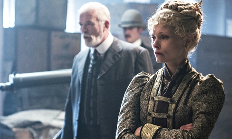 Myanna Buring as Long Susan and Ian McElhinney as TP Swift in Ripper Street. Photograph: Bernard Wal