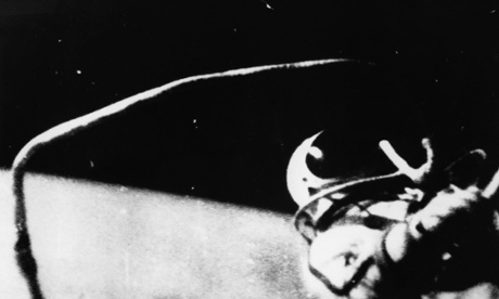 Photograph of Alexei Leonov's first space walk