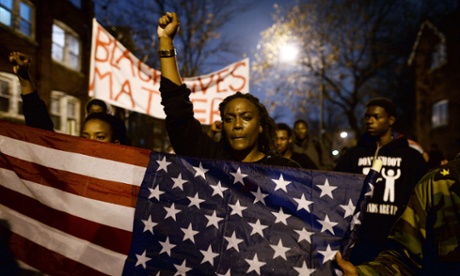 A march in St Louis, Missouri, in November 2014 to protest the death of Michael Brown, a teenager shot by police.