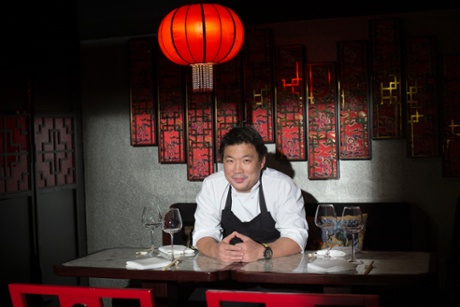 Andrew Wong at his restaurant A. Wong in Pimlico, London SW1.