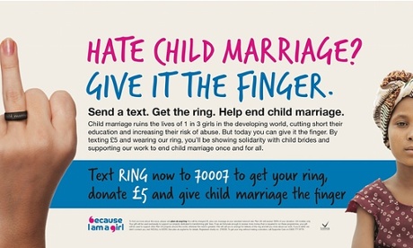 Plan UK child marriage campaign 