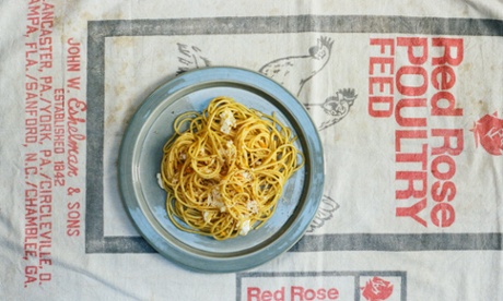 Got spaghetti? Got an egg? Try spaghetti with a fried egg.