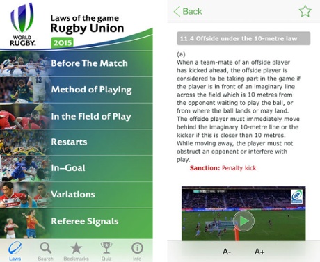 World Rugby Laws of Rugby.