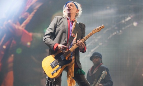 'I'm flattered that old Keef's become that sort of cartoon figure' … playing Glastonbury, 2013.