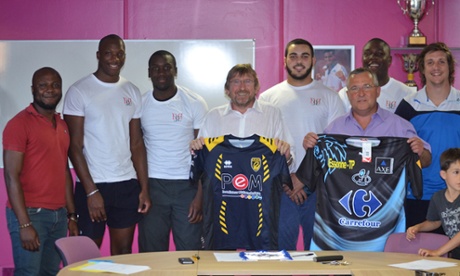 Massy and Sarcelles signing their partnership deal whereby Sarcelles send their best young talent to Massy