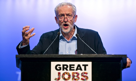 Jeremy Corbyn at the TUC conference