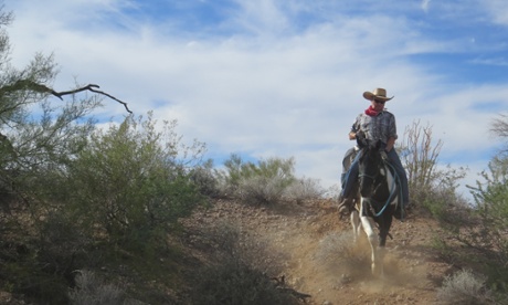 Andrew Healey hits the cowboy trail on Amigo, his trusty steed