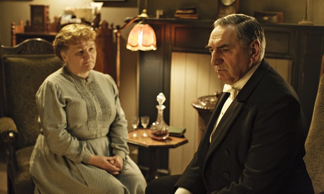 Downstairs but not out … Mrs Patmore and Mr Carson