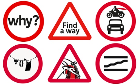 Some of the designs made in tribute to Calvert and Kinneir's work.