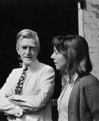 Margaret Calvert with Jock Kinneir in the early 70s.