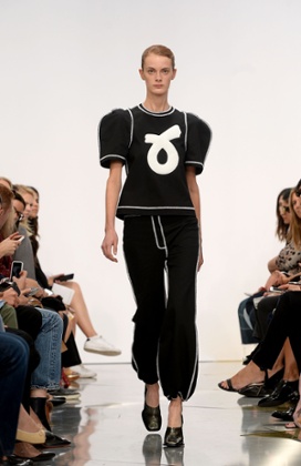 Posh joggers at JW Anderson.