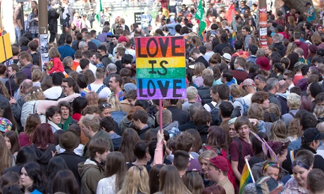 Same-sex marriage rally in Sydney