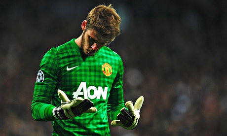 David De Gea of Manchester United … why can't he just seek employment elsewhere? Photograph: Page Im