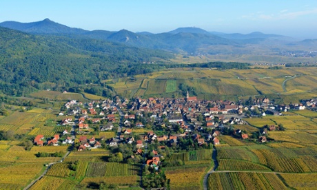 Riquewihr village on the Alsace wine route.