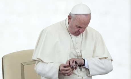 Pope Francis in St Peter's Square, The Vatican.