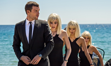 Ed Skrein soaks up the 'naff 80s Robert Palmer video' vibe of The Transporter Refuelled.