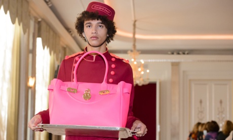 A bellboy at the Hill & Friends Spring/Summer 2016 show at London fashion week