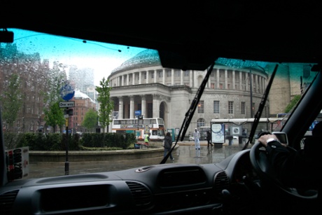 Greater Manchester police said the taxi driver may have left the scene without knowing the seriousness of the collision.