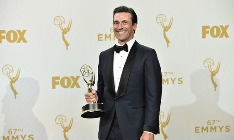 Made man… Jon Hamm wins at the 67th Primetime Emmy Awards.