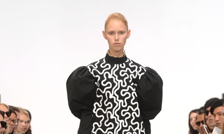 A model on the JW Anderson catwalk.