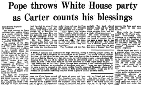 Pope and White house