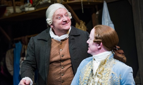 Simon Russell Beale with Ian Kelly in Mr Foote's Other Leg at Hampstead theatre, London.