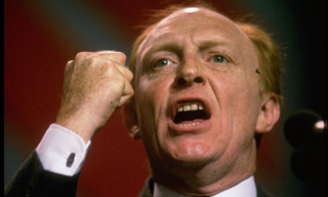 Labour party leader Neil Kinnock.