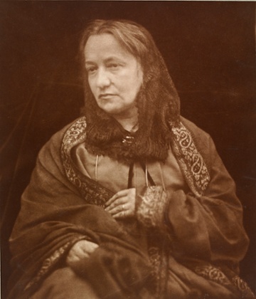 Portrait of Julia Margaret Cameron, by her son Henry Herschel Hay Cameron, c.1870.