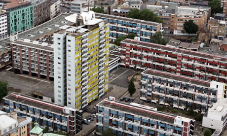 A housing estate in the City of London.