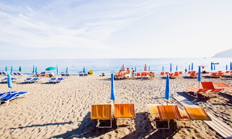 The beach at Maronti, Ischia.