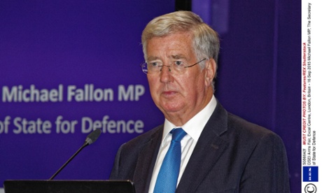 Michael Fallon MP, The Secretary of State for Defence DSEI Arms Fair, Excel Centre, London, Britain - 16 Sep 2015.