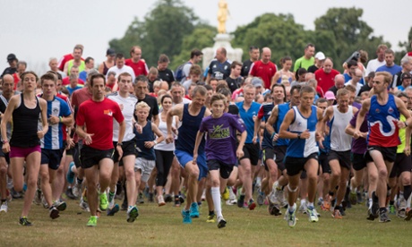 What would you shout to encourage these park runners?