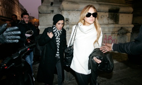 Samntha Ronson and Lindsay Lohan