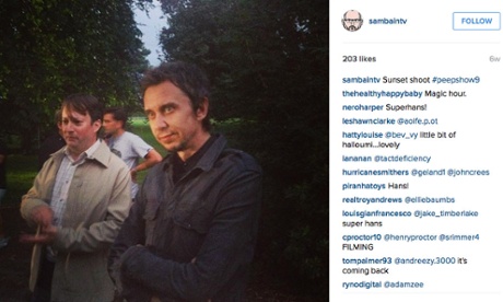 Park life… David Mitchell and Matt King.