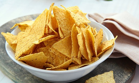 Corn utopia ... tortilla chips in their natural environment.