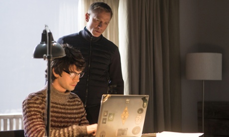 Daniel Craig and Ben Whishaw in Spectre.