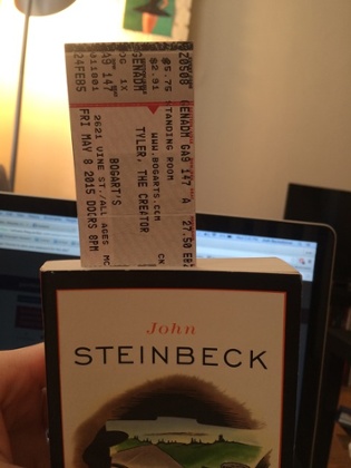 gig ticket bookmark