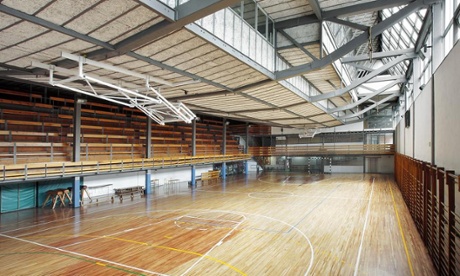 The interior of the Gimnasio Maravillas, Madrid, Spain.